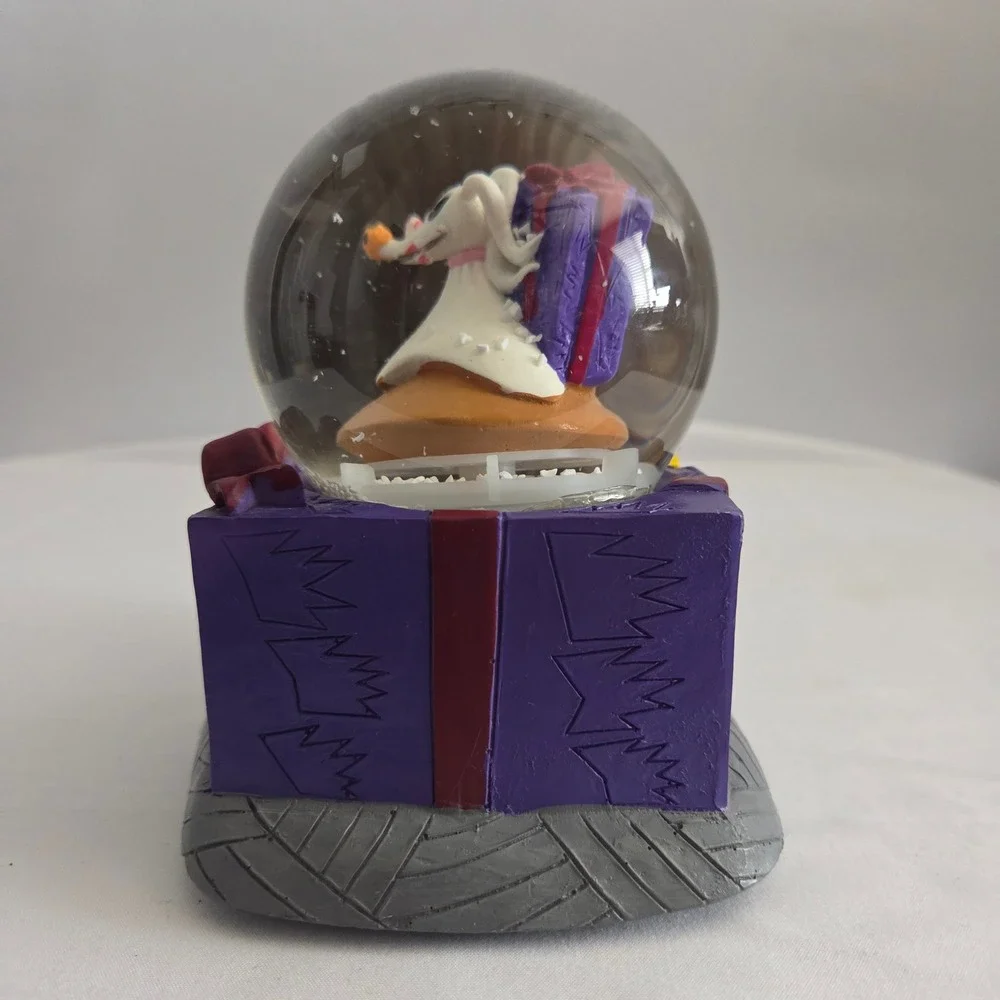 Disney Nightmare Before Christmas Jack Skellington Zero Musical Snow Globe 6in